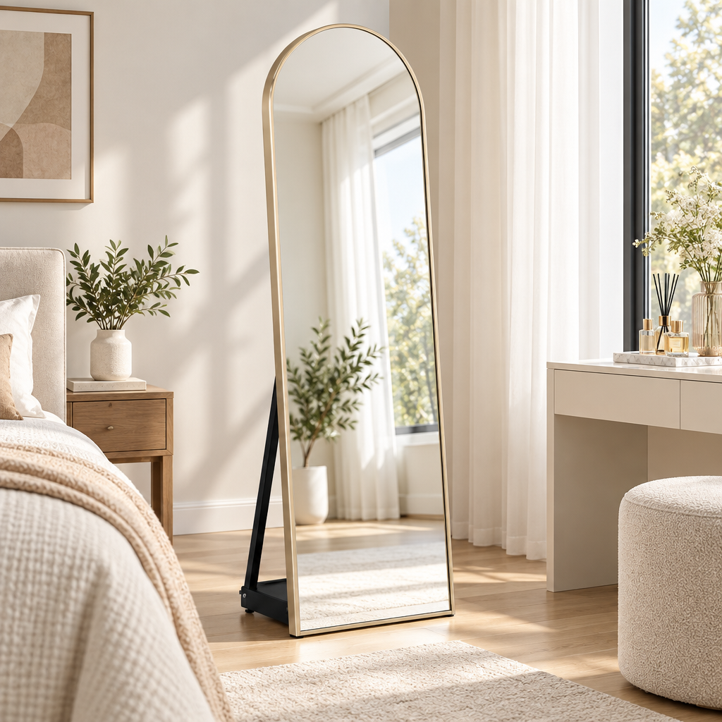 Torvqli™ Arched Freestanding Full-Length Mirror main image 02