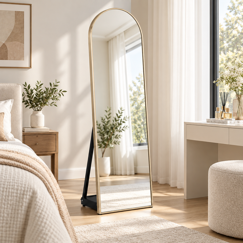 Torvqli™ Arched Freestanding Full-Length Mirror main image 02