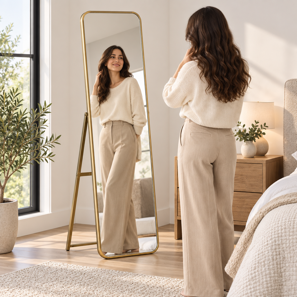 Torvqli™ Foldable Stand Full-Length Mirror main image 02