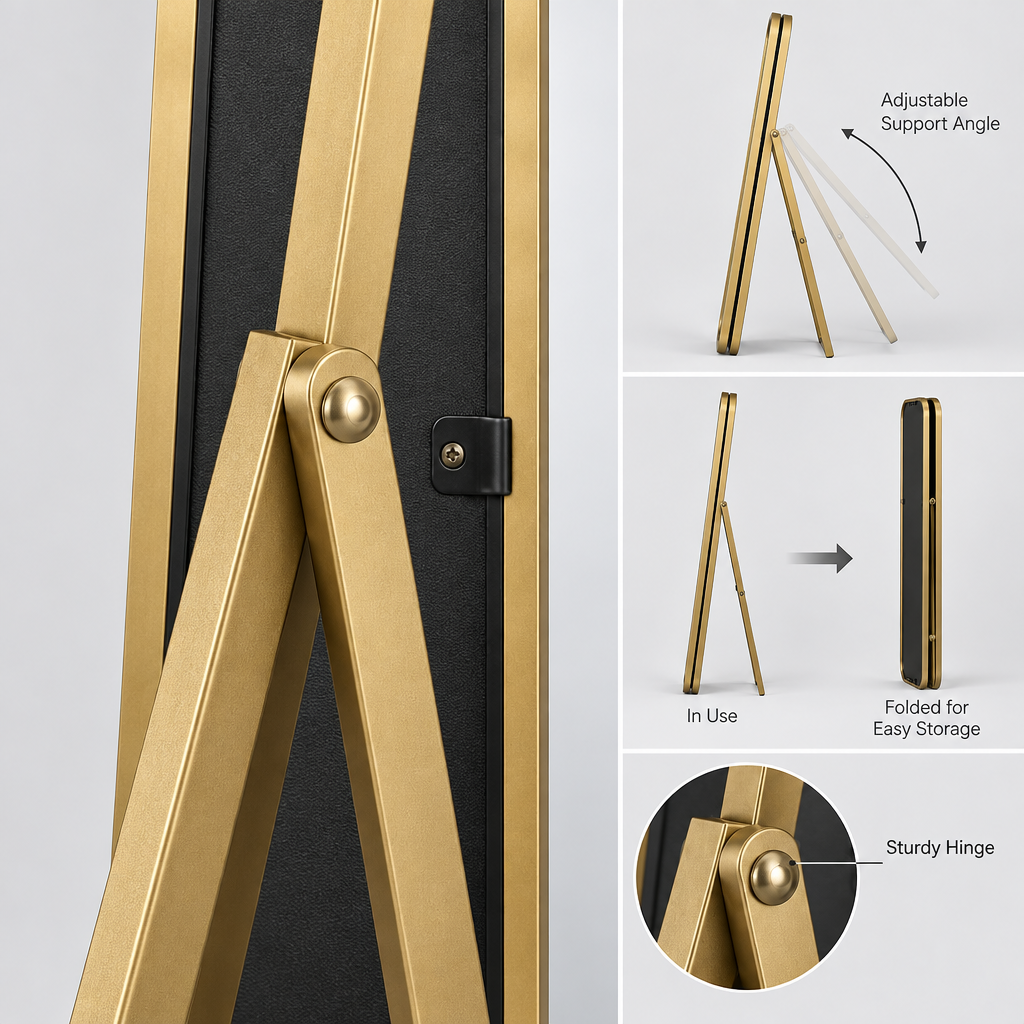 Torvqli™ Foldable Stand Full-Length Mirror main image 03