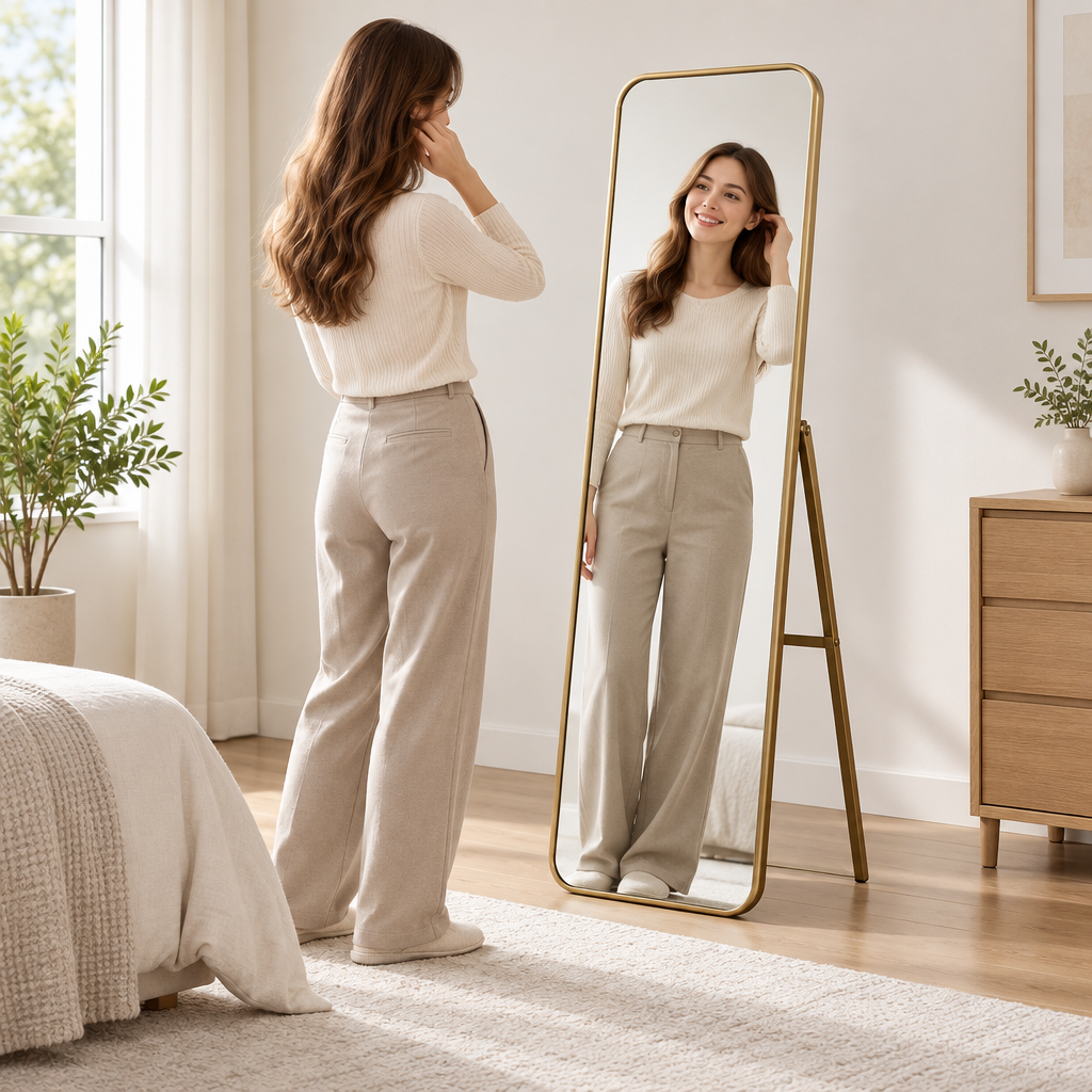 Torvqli™ Foldable Stand Full-Length Mirror main image 04