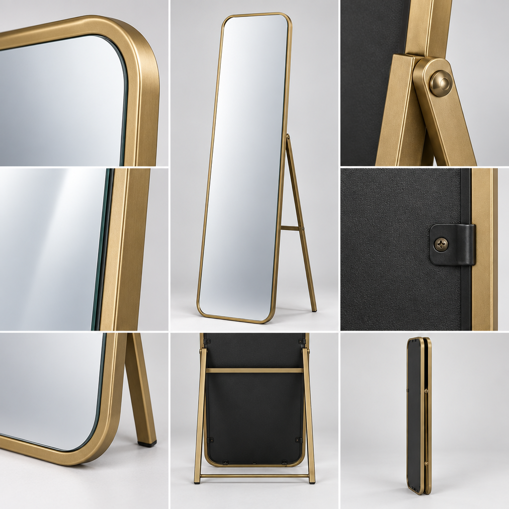 Torvqli™ Foldable Stand Full-Length Mirror main image 06