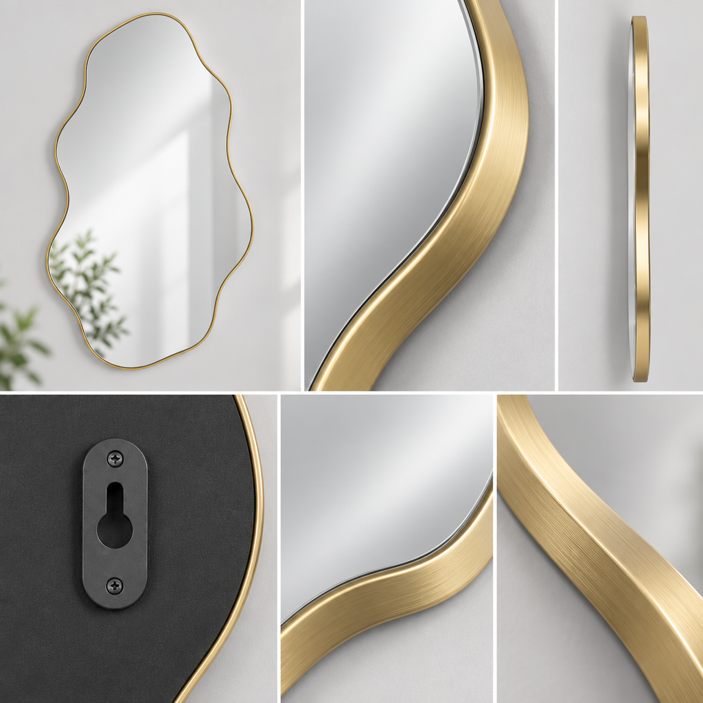Torvqli™ Irregular Wave Wall Mirror main image 06