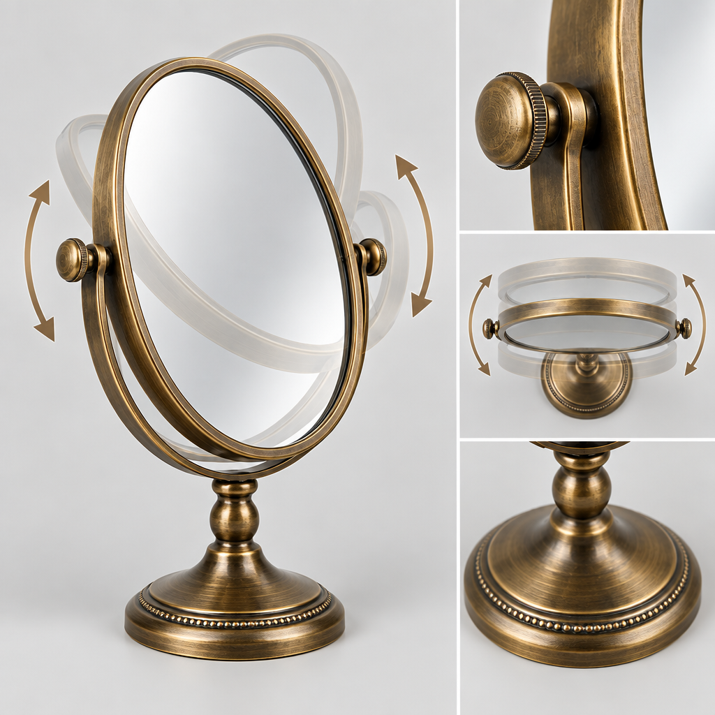 Torvqli™ Vintage Metal Frame Vanity Mirror main image 03