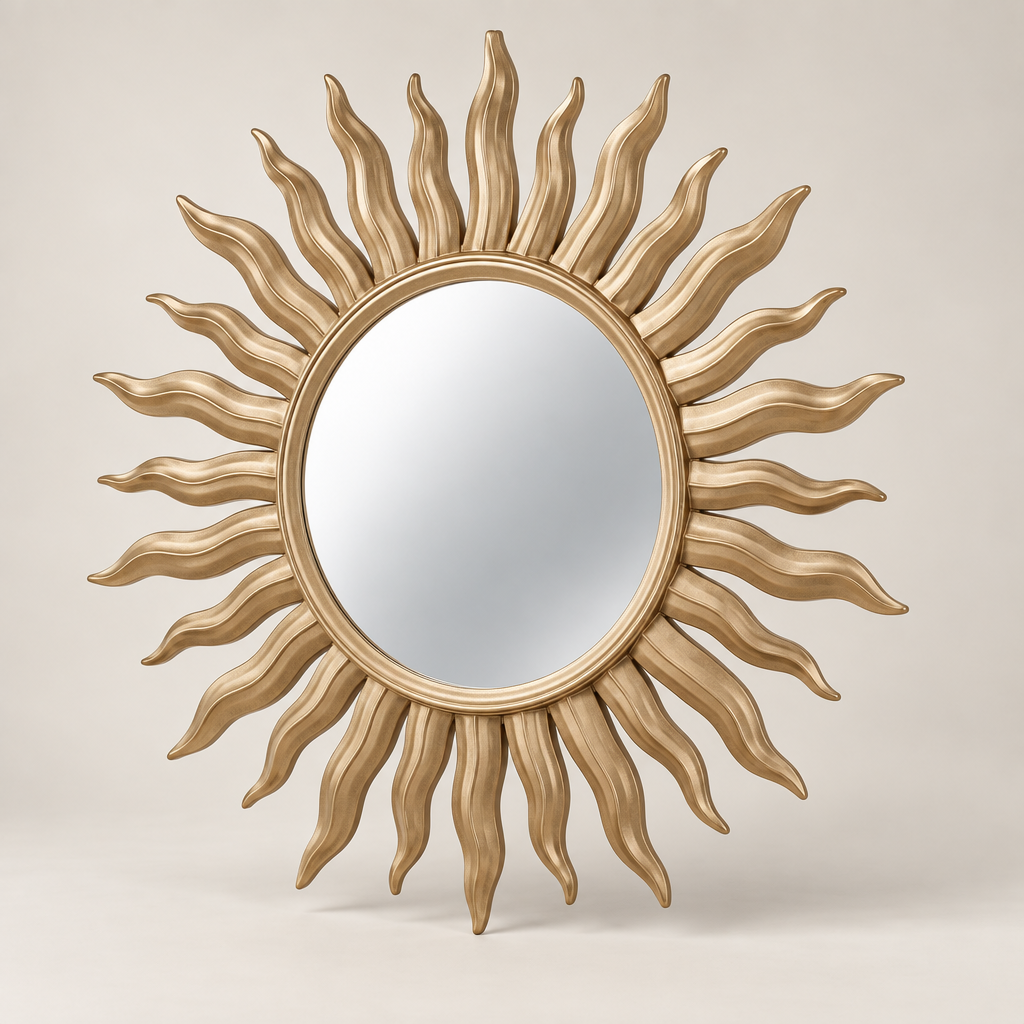 Torvqli™ Sunburst Metal Decorative Mirror hero