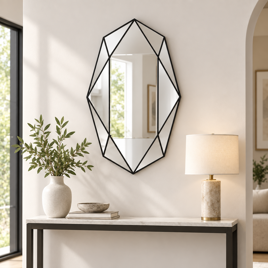 Torvqli™ Geometric Wall Decorative Mirror main image 04