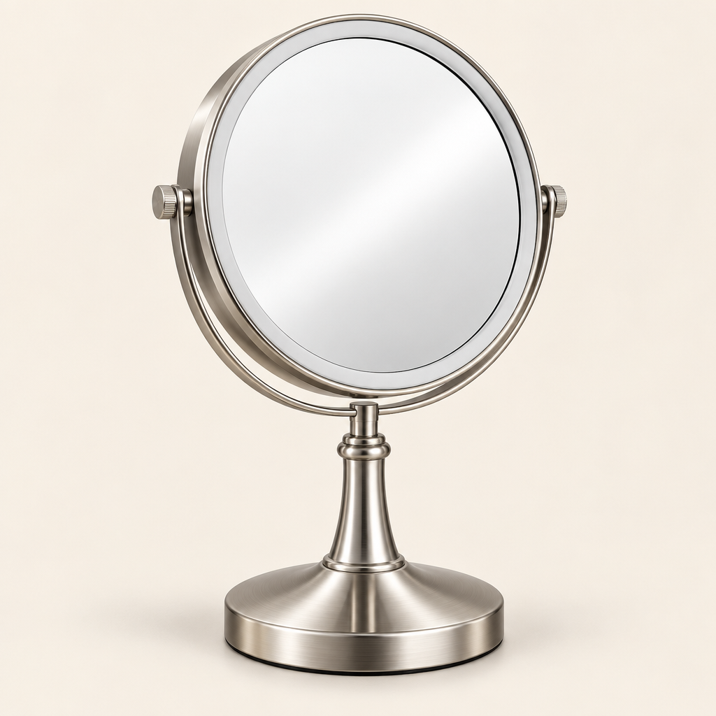 Torvqli™ Double-Sided Magnifying Table Mirror hero