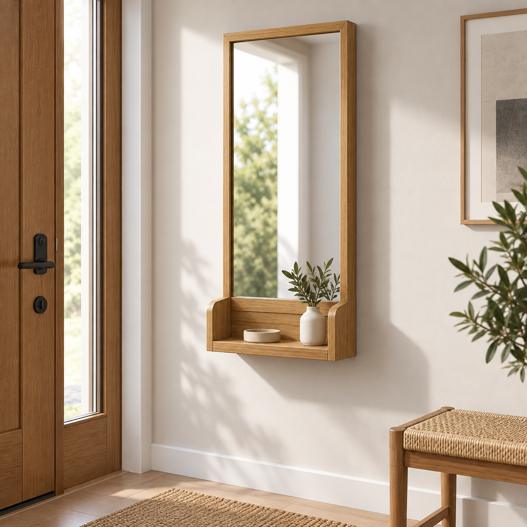 Torvqli™ Entryway Mirror with Storage Shelf main image 05